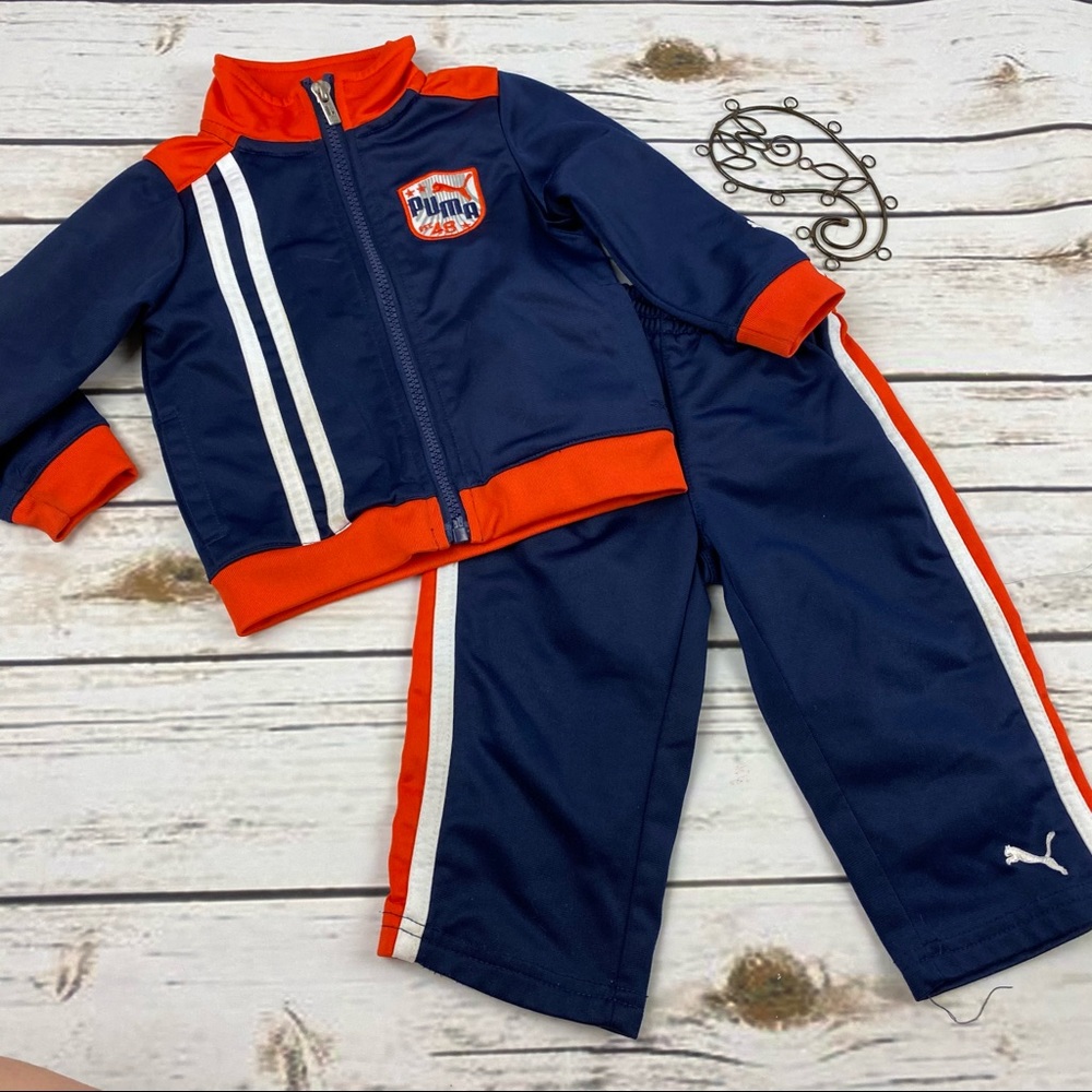 Puma Boys Track Suit Outfit Size 12 Months 2 Piece